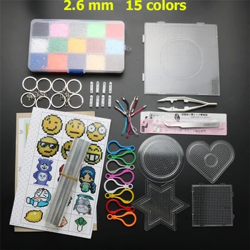 15 Colors 8000pcs 2.6mm EVA Hama Beads Set DIY Perler Beads