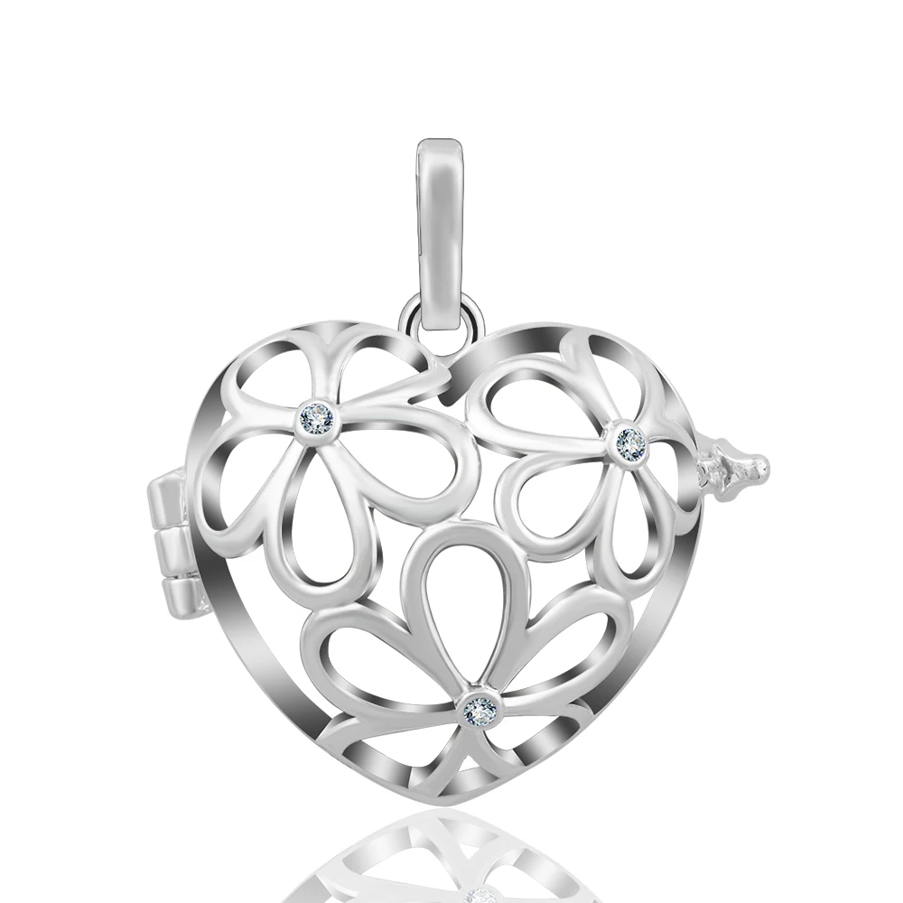 Подвеска медальон с кристаллами для беременных женщин и малышей|cage pendant|chime