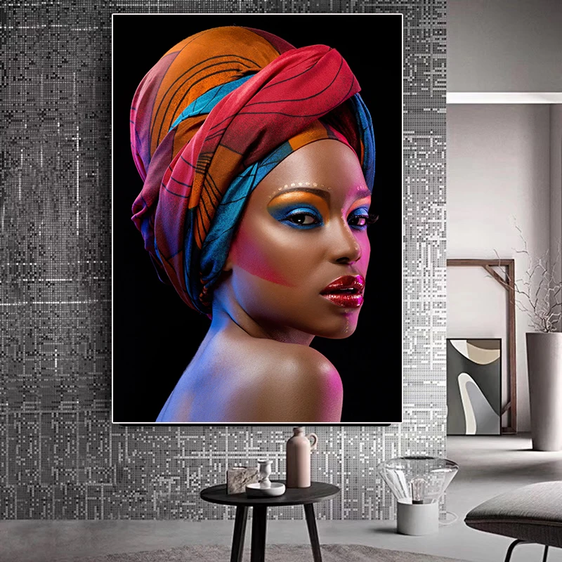 

Modular Hd Print Pictures Paintings Home Decor 1 Pieces Sexy Nude African Woman Canvas Poster Wall Artwork For Living Room Frame