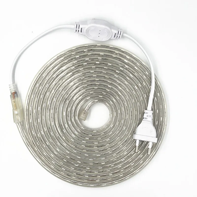 Ip67 5050 flexível conduziu a luz de tira ac220v 60 leds/m impermeável ip67 conduziu a fita a luz com plugue de alimentação da ue 1 m/2 m/3 m/5 m/10 m/15 m/20 M Ip67 5050 flexível conduziu a luz de tira ac220v 60 leds/m impermeável ip67 conduziu a fita a luz com plugue de alimentação da ue 1 m/2 m/3 m/5 m/10 m/15 m/20 M