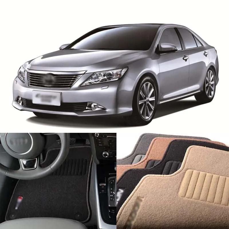 Savanini Premium Fabric Nylon Washable Car Floor Mats Carpet For