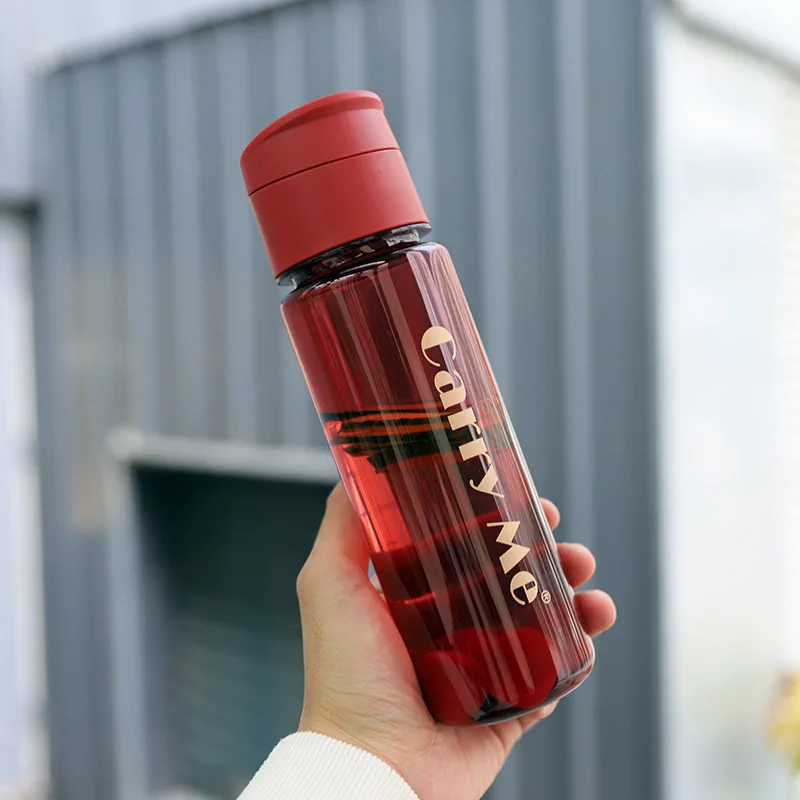 

bpa Free Sports Water Bottle Portable Leakproof juice Plastic shaker Outdoor Camping Hiking Drinking bottles for water
