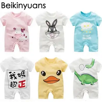 

Newborn Baby clothes Summer Girl Romper Clothes Cute Bebes Summer Outfit Sunsuit Jumpsut Baby Shorts Sleeves Cotton 0-24Month