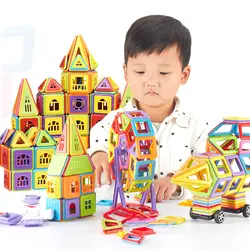 Мини магнитные блоки игрушки Магнитный конструктор строительство замок набор с подарочной коробкой модель и строительные игрушки для
