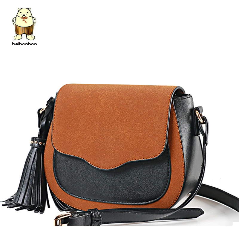 Beibaobao 2018 Crossbody Bags For Teenage Girls High Quality Matte Leather Fashion Women Messenger Tassel Women's Bag B022 | Багаж и