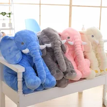 2pcs 40cm 60cm Kawaii Elephant Plush Toy with Long Nose Pillows Stuffed Baby Cushions Super Soft