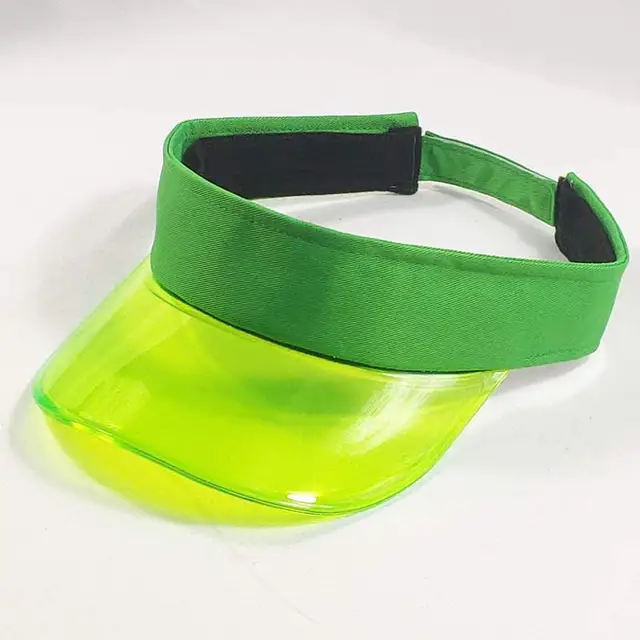 green visor cap