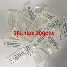 1RL 100 шт whrite цвет татуировки бровей Губы кепки Профессиональный Перманентный макияж иглы для швейной машины колпачок s