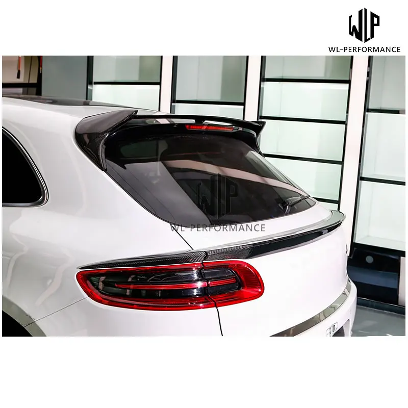 Для Porsche Macan углеродное волокно заднее окно средние крылья сплиттер автомобильный Стайлинг