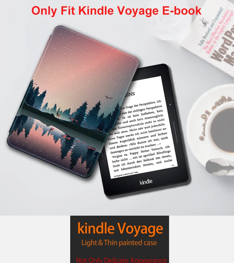 Чехол AROITA для Kindle Voyage( reader), ультра-тонкий модный защитный чехол с функцией автоматического пробуждения/сна