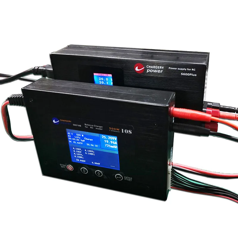 

50010B and S600PLUS best combination, charge LiPo Lifepo4 LTO Li-ion Battery at 20A 500W Chargery Switching Power Supply Charger