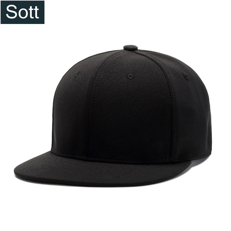 

[SOTT] High Quality Black Snapback Caps Men Solid Women Baseball Cap Polyester Casquette Homme Hip Hop Snap Back