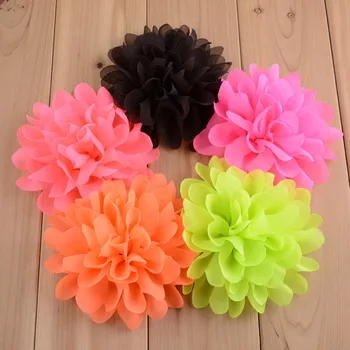 

100 pcs/lot , 4" Large Lotus Petal Chiffon Flowers