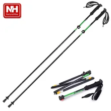 NatureHike 7075 алюминиевый сплав Сверхлегкий регулируемый телескопический 5 секций альпеншток трость для пеших прогулок треккинг полюс 135 см