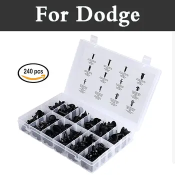 

240pcs 12 Panel Interior Assortment Retainer Kit Set Fastener Remover Set Rivets For Dodge Journey Magnum Nitro Stratus Viper