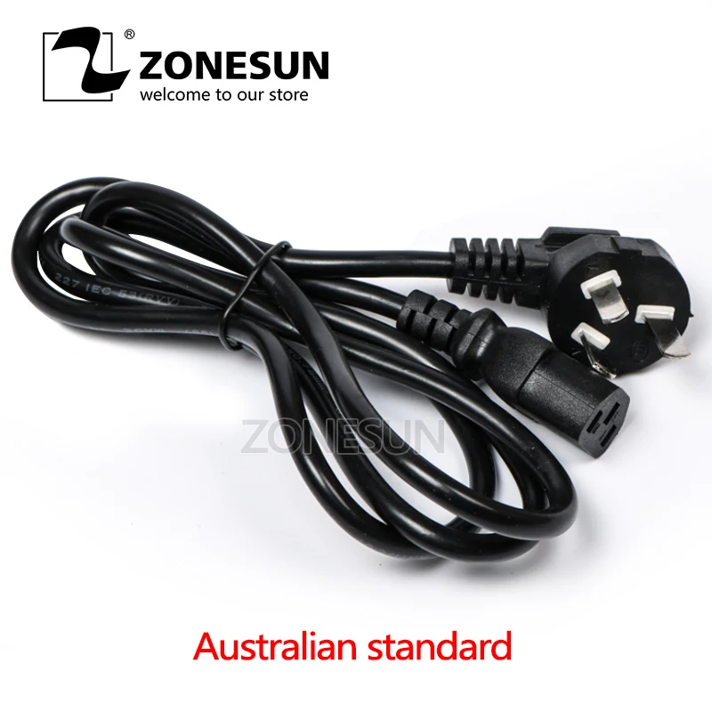 

ZONESUN Universal EU GER AU CHN Plug Adapter European Germany Australia Chinese Power Socket Plug for electric filling machine
