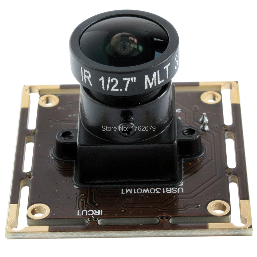 

170 degree fisheye lens 1.3megapixel 1280X960 Aptina AR0130 monochrome pcb usb camera board UVC for Linux, Windows,android