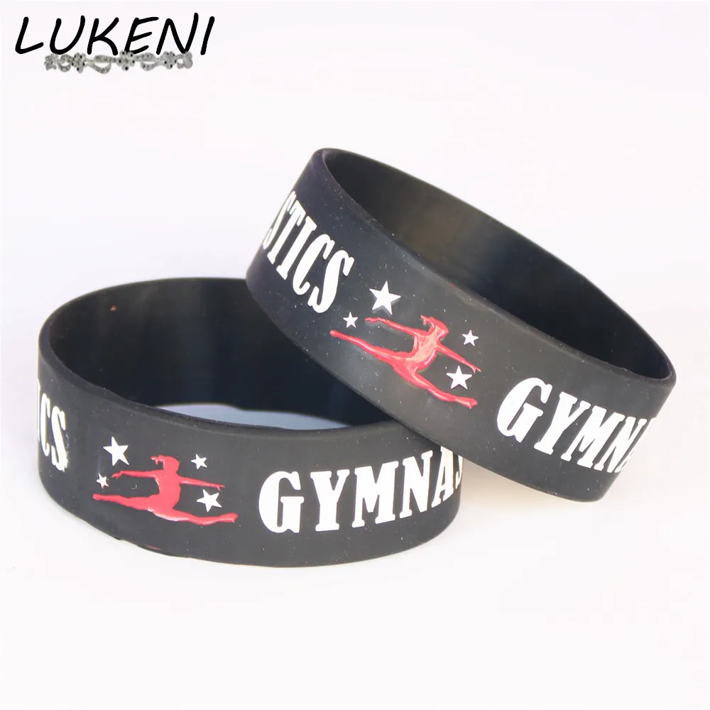 Lukeni 1 шт. силиконовые браслеты для танцора " широкий гимнастический спортивный силиконовый Браслет фитнес-браслеты силиконовый браслет подарок SH096