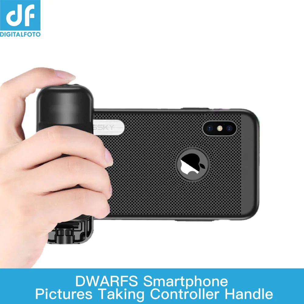 

DWARFS Selfie Booster Handle Grip Bluetooth Photo Stablizer Holder with Shutter Release for iPhone X 8 7 Xiaomi Huawei Samsung
