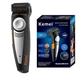 Kemei Быстрая зарядка триммер для волос Professional Clipper для мужчин EU штекер машинка для стрижки волос регулируемая машинка для стрижки волос KM-819