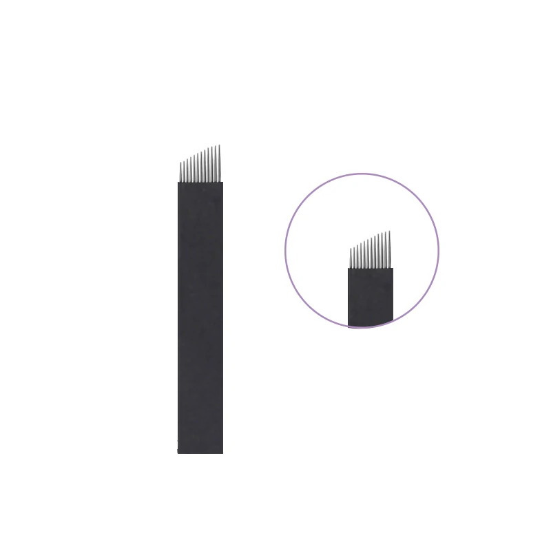 

Lamina Agulhas Tebori 12 Flex Tattoo Needle Microblading Needles Pins for Permanent Makeup Eyebrow Lip Manual Pen 3D Embroidery