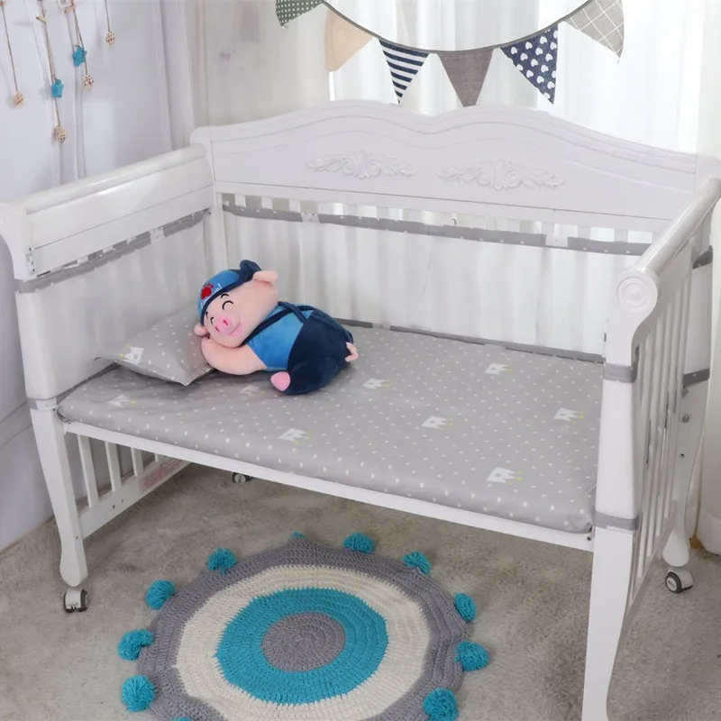 breathable bed bumper