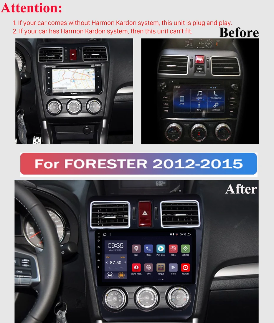 Cheap 9 inch 2.5D IPS HD multi-touch screen Android8.1 2G RAM 32G ROM NAVI For Subaru Forester XV WRX 2012-2018 with BT SWC USB WIFI 2