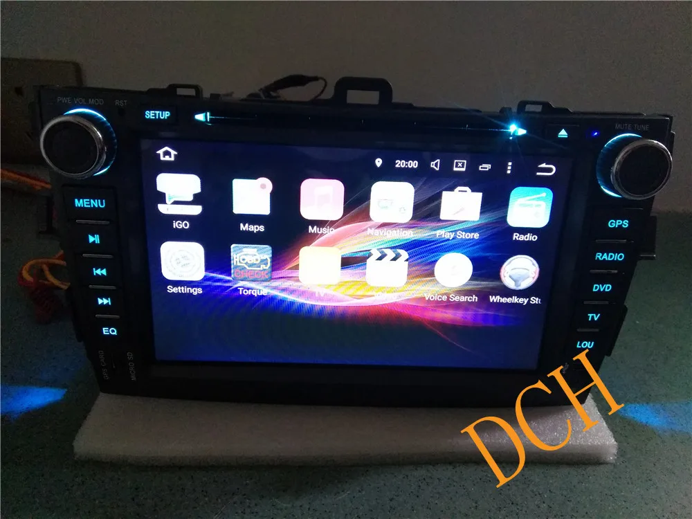 Top 8" 2 Din Octa Core 4GB RAM 32GB Android 8.0 7.1 6.0 Car DVD GPS For Toyota Corolla 2007 2008 2009 2010 2011 3