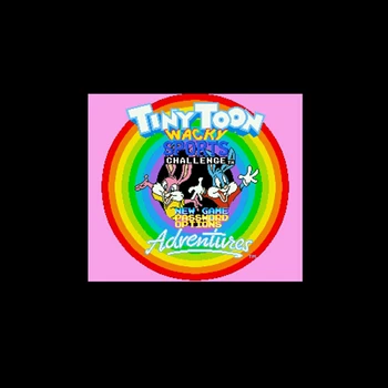 

Tiny Toon Adventures - Wacky Sports Challenge NTSC Version 16 Bit 46 Pin Big Gray Game Card For USA Game Players