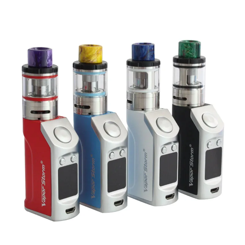 

5pcs/lot Original Vapor Storm 50W Electronic Cigarette Box Mod Kits Temperature Control e-cigarettes Hookah Huge Vape Vaporizer
