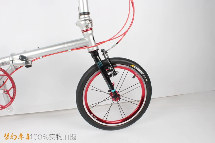 Discount Ultra-light 9-speed chrome-molybdenum steel folding bike High quality Cost-effective bicycle Retro travel driving leisure BMX 37