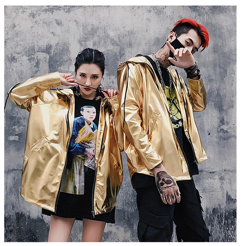 Korean Hip Hop Jacket Man 2018 Hood Windbreaker   (23)