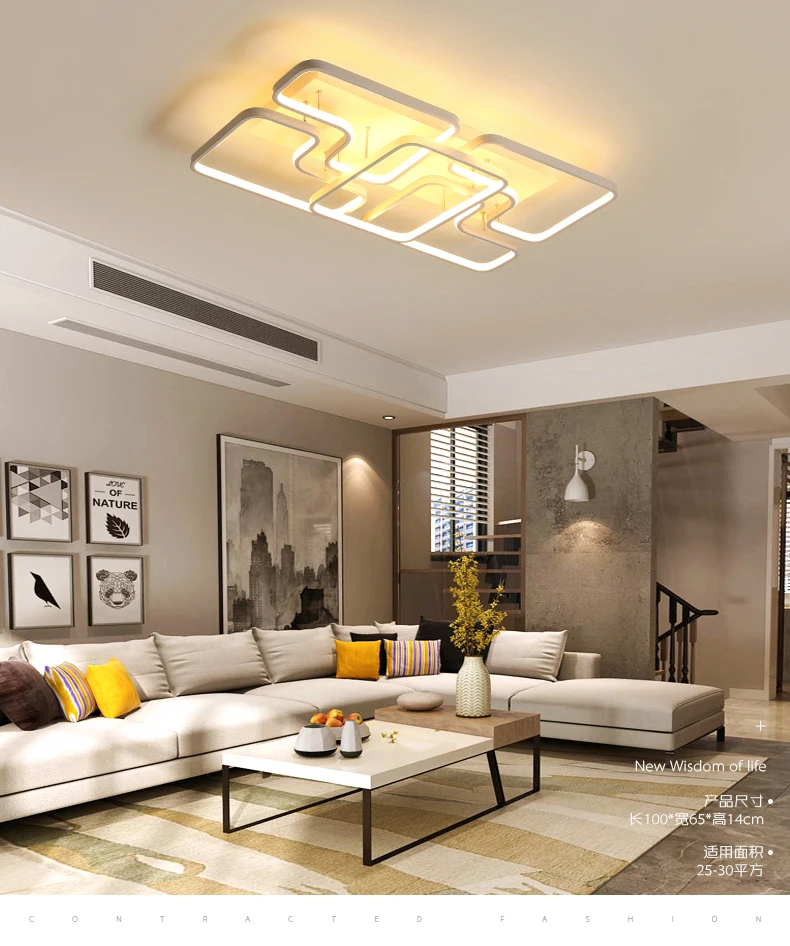 led ceiling light modern lamp fixture 4