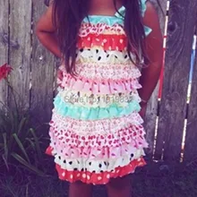 Повседневное платье для девочек; винтажное атласное платье с оборками для девочек; Летние Стильные платья для девочек; одежда для детей