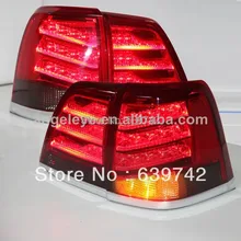 Land Cruiser FJ200 LC200 для TOYOTA светодиодный задний фонарь 2007-2013 год красные, черные Цвет YZ