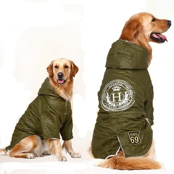 

High Quality Large Dog Clothes Winter Pet Dog Coats And Jackets Pet Clothing Hoodies For Big Dog XXXL-7XL Free Shipping