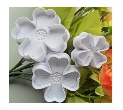 

3PCS/set Lucky Clover Shaped Cake Cookies Machine Plunger Paste Sugarcraft Decorating Tools