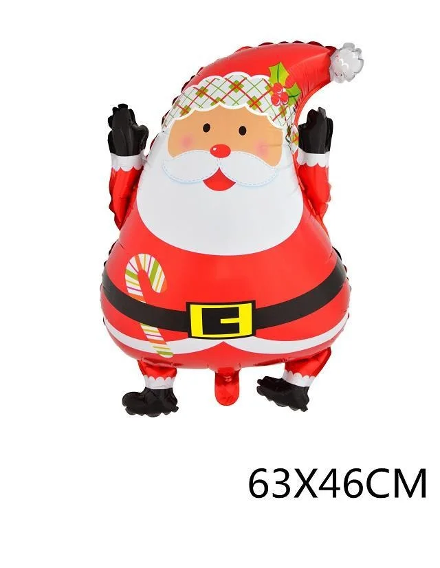 Яркие, рождественские, с надписью, фольга, воздушный шар, надувной шар, Круглый, Рождественский клоун, Санта Клаус, дерево, носок, вечерние украшения - Цвет: F