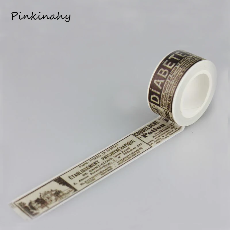 Buy 2cm*10m vintage newspaper washi tape scrapbooking