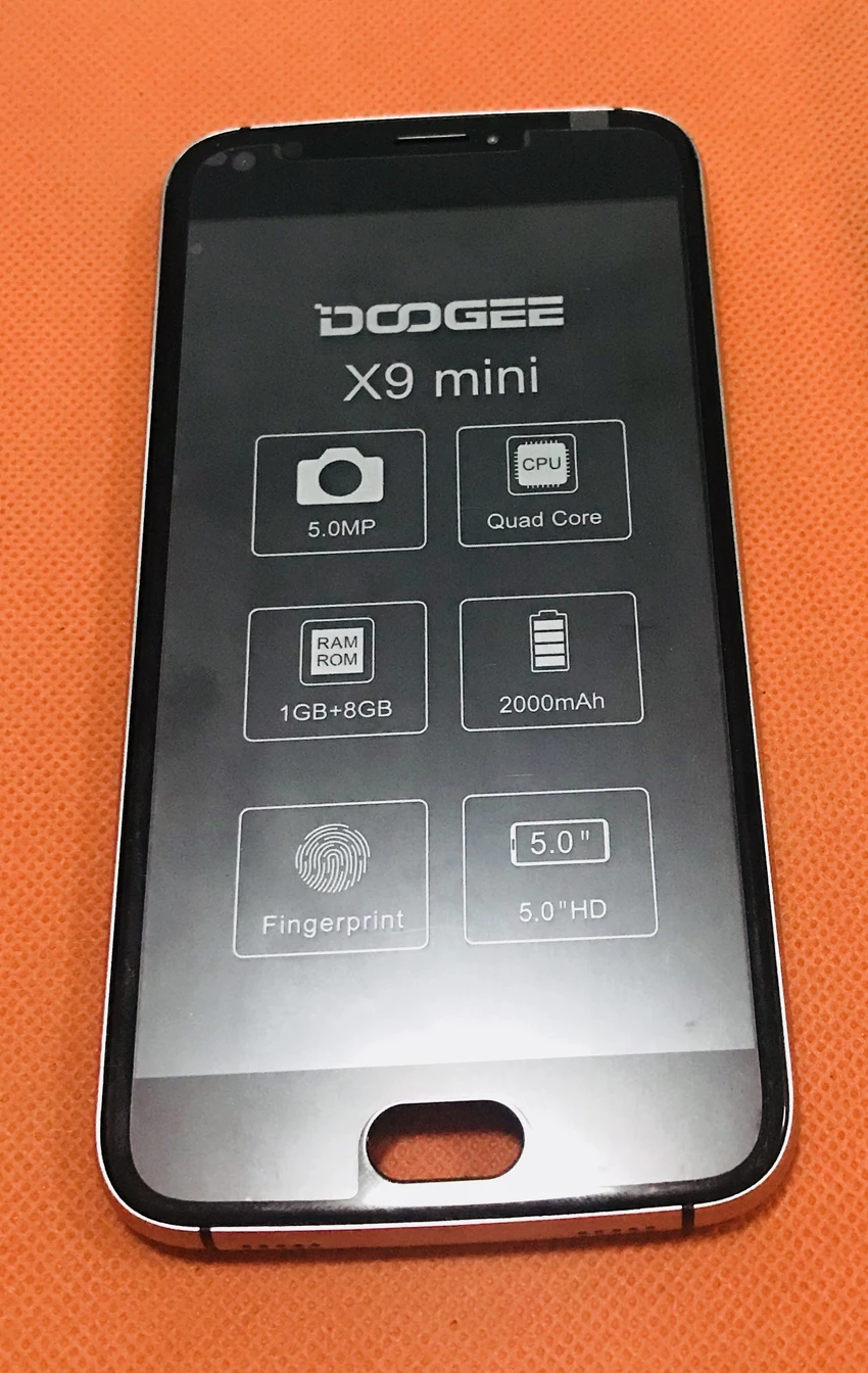 

Used Original LCD Display +Digitizer Touch Screen Glass+ Frame For DOOGEE X9 mini MTK6580 Quad Core Free shipping