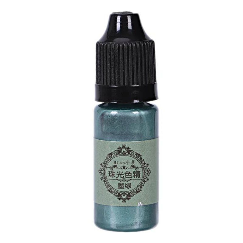 Dark Green HOT-10G ремесла пигментный гель перламутровая слюда УФ Смола эпоксидный порошок Diy ремесла аксессуар - Цвет: Dark Green