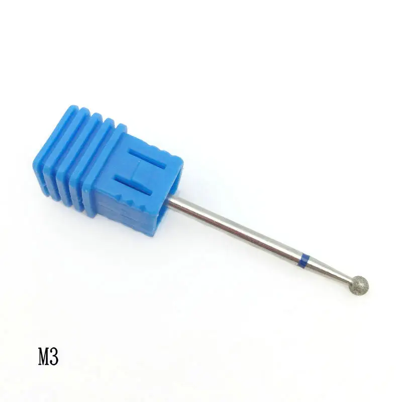 Алмазное сверло для ногтей 18 Тип 3/32 фрезерный маникюрный резак для педикюра Электрический станок инструмент для дизайна ногтей сверло - Цвет: M3