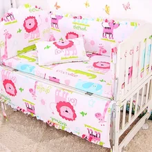 Промо-акция! 6 шт. цена, Комплект постельного белья для детей, детская кроватка, Комплект постельного белья s, включает(бамперы+ простыня+ наволочка