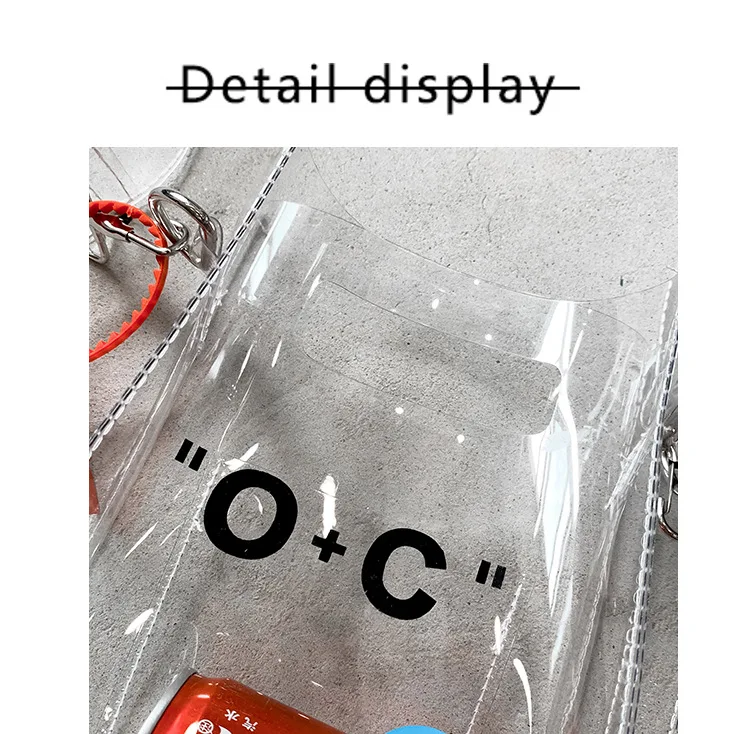 Summer New Hot Fashion PVC Jelly Beach Bags Transparent Handbags for Women Female Casual Shoulder Bags Messenger Bags