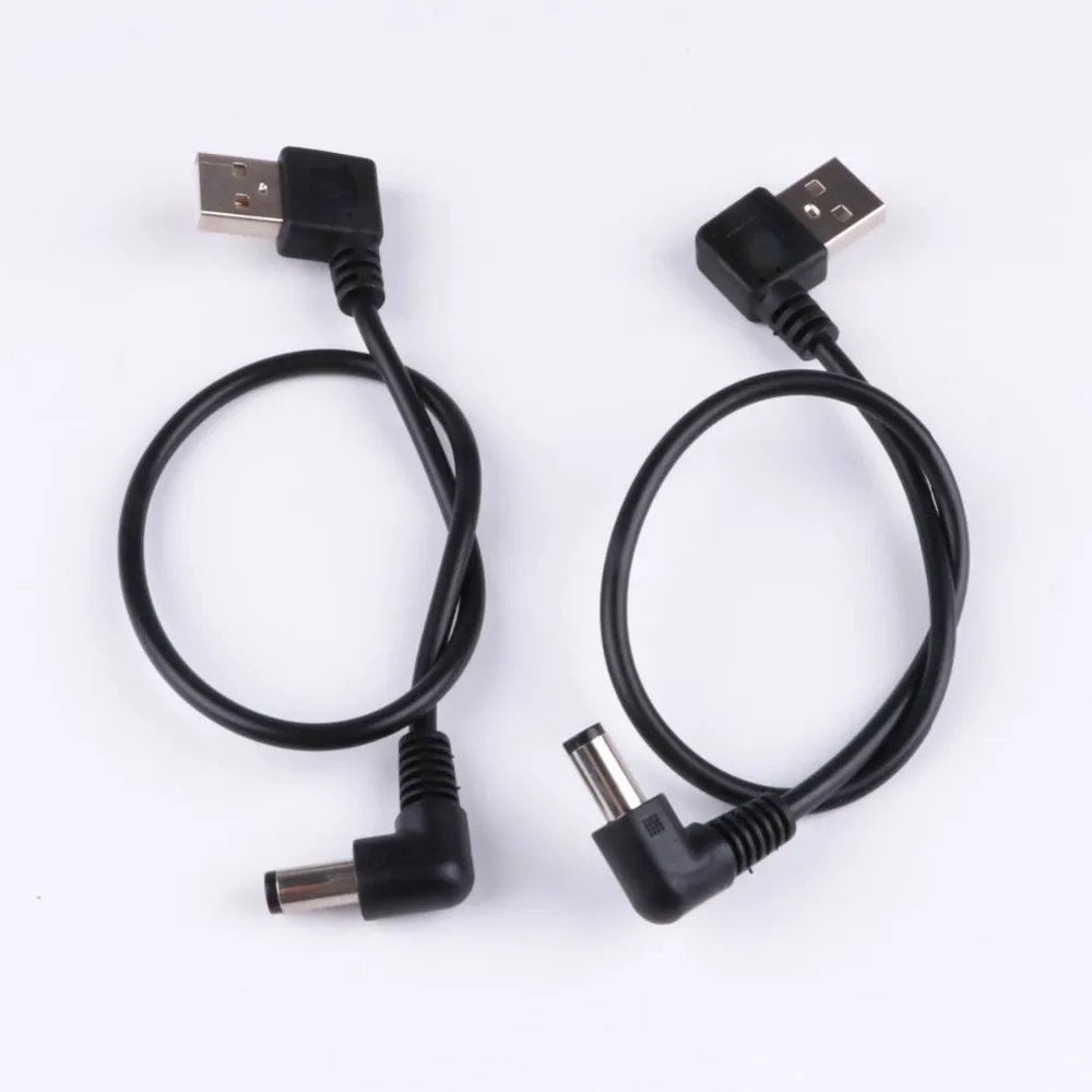 Угловой USB DC штекер кабель питания 5 5/2 1 мм 5x2 правый левый 2 0 в адаптер