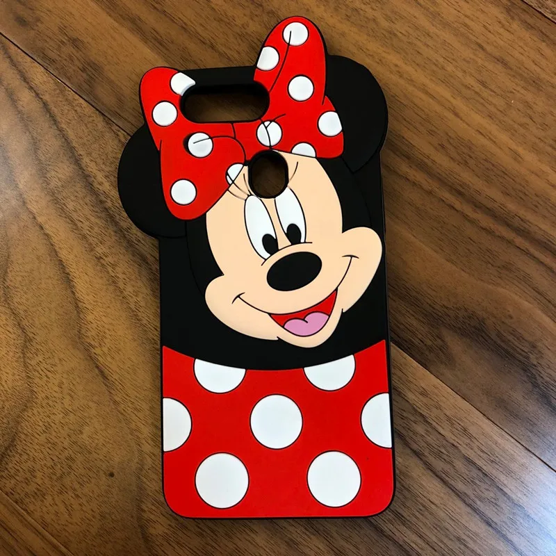 

3D Cartoon Minnie soft Silicone Phone Case For OPPO F7 Case Funda for OPPO R15