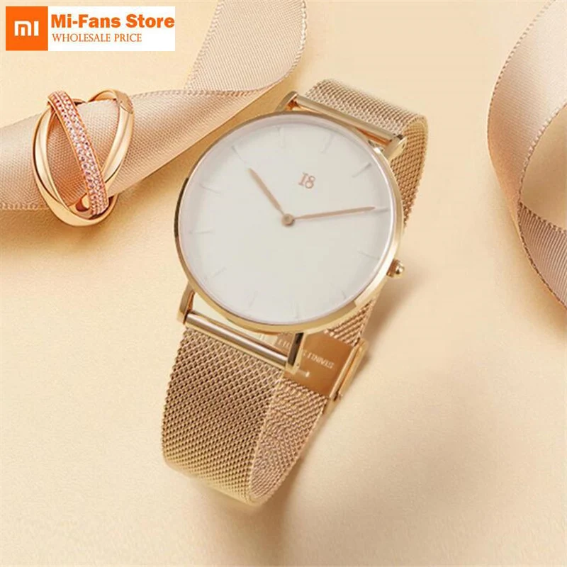 

Xiaomi I8 Simple Quartz Watch Modern Design Light Luxury Watch Equipped With Steel Belt Best Gift for Man woman for smart home