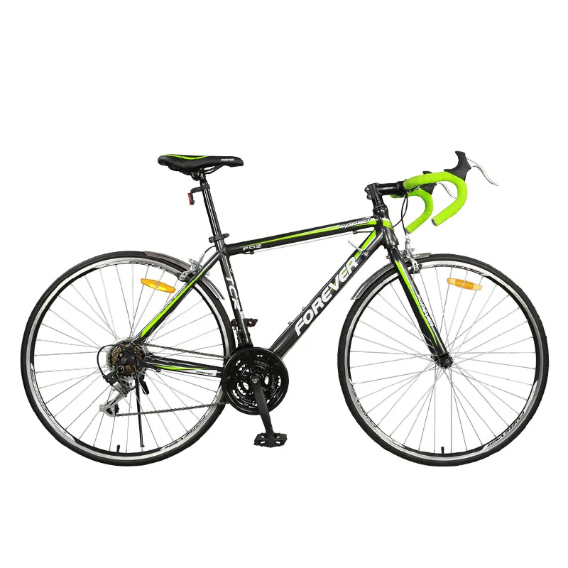 Aluminum alloy road bike 21-speed double-brake adult bicycle