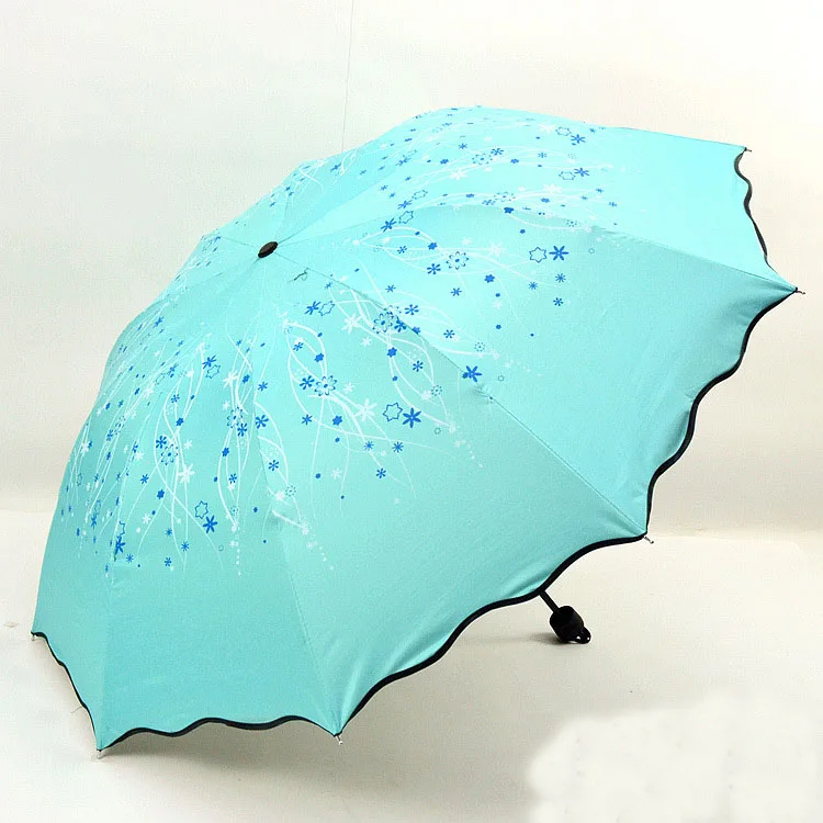 YADA 10 Bones Wavy Edge Lace Umbrella Rainy Arched Princess Umbrella For Women Men UV Folding Windproof Umbrellas Parasol YD178