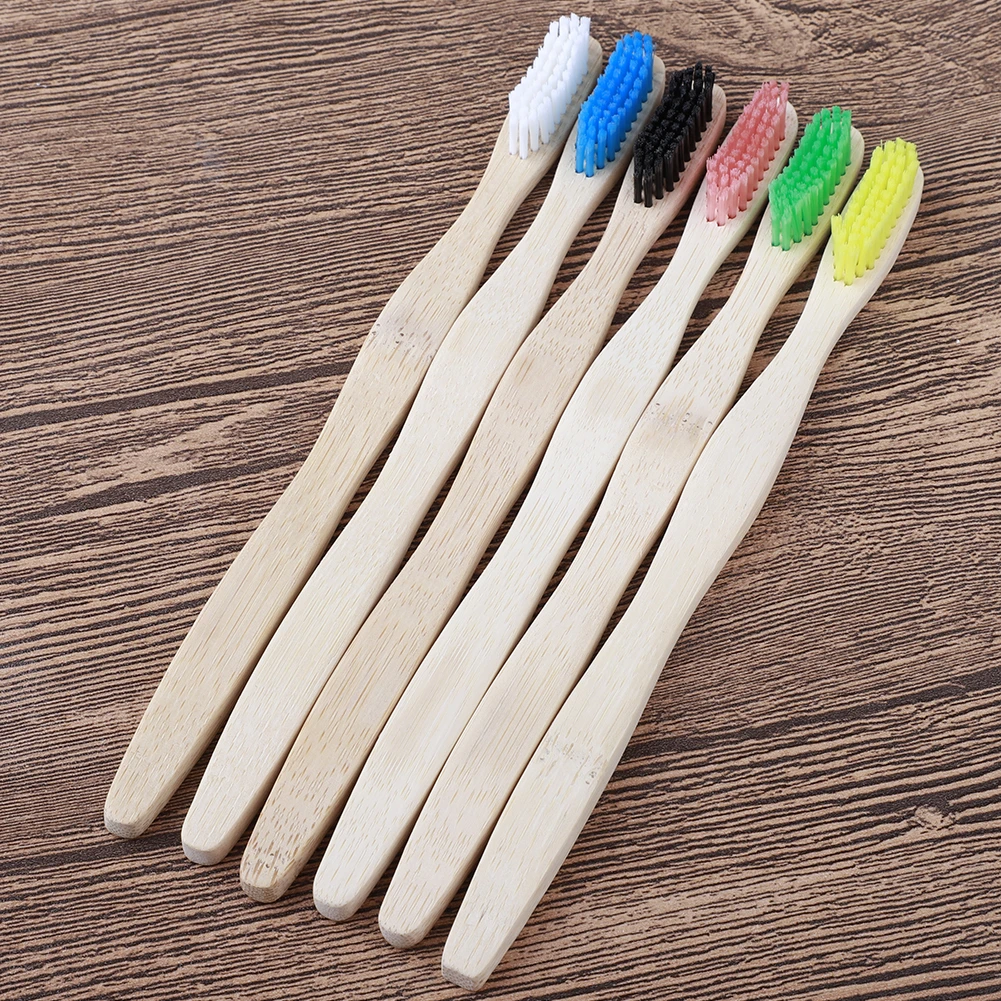 Натуральная чистая бамбуковая зубная щетка с низкоуглеродистой деревянной ручкой переносной зубная щетка для путешествий Экологичные